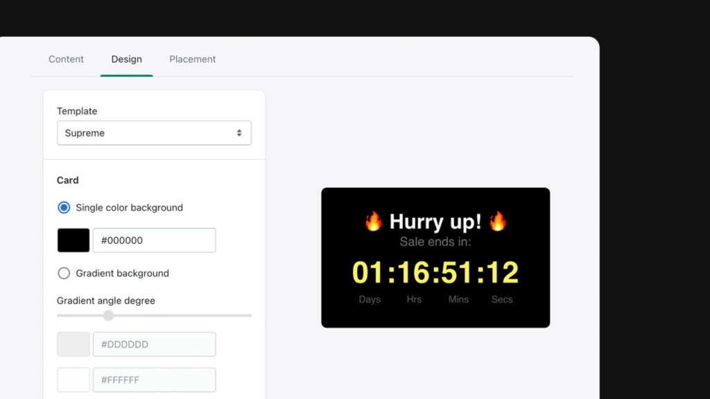 design your own countdown timer.