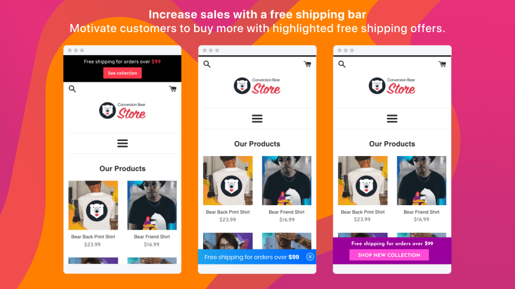 Ultimate Free Shipping Bar.