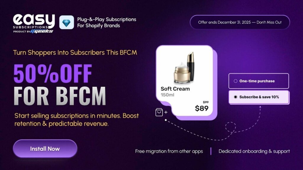 Shopify subscription app best black friday tool.