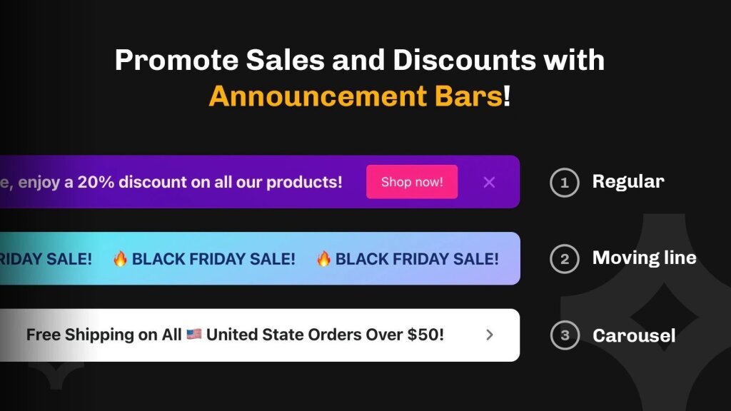 Essential Announcement Bar black friday app for Shopify.