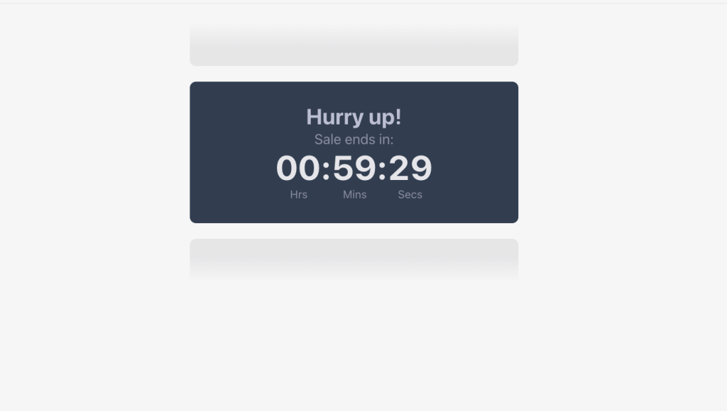 Shopify countdown timer colors.