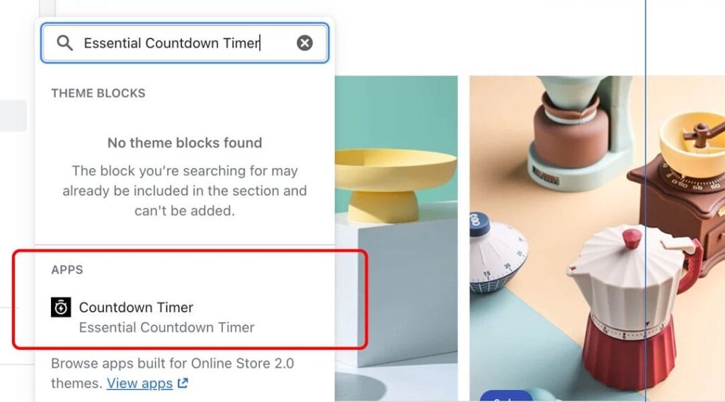 How to add a countdown timer to Shopify store using app blocks.