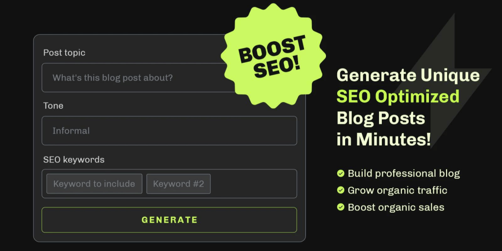 Shopify SEO Essentials - AI Blog Writer.