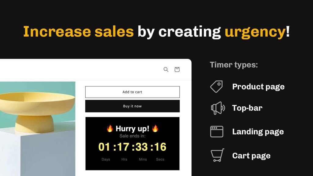 Essential Shopify Countdown Timer Application.
