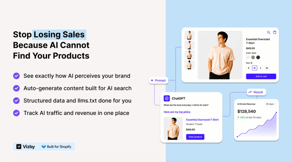 vizby partner page.