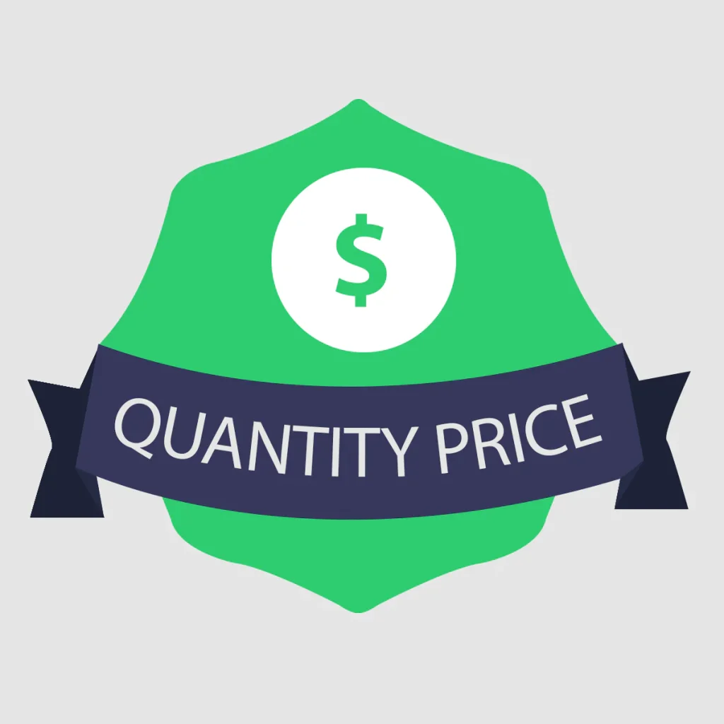 quantity breaks - bulk prices.
