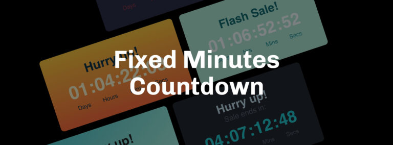 fixed minutes shopify countdown