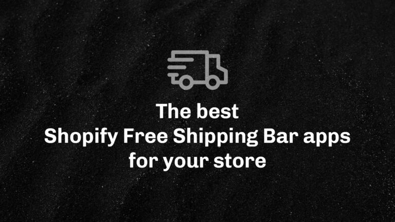 best free shipping bar apps for shopify