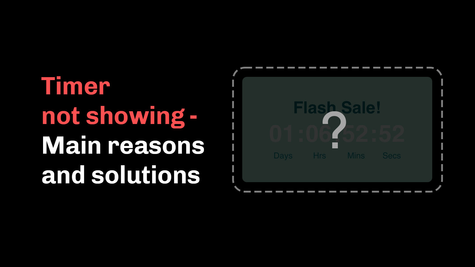 Timer not showing Main reasons and solutions Essential Apps