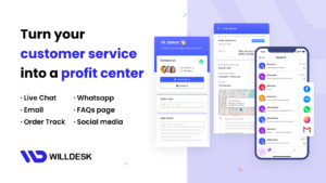 Willdesk customer service application for shopify