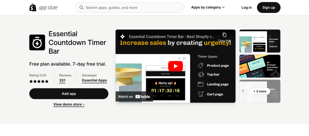 How to Download Shopify Countdown Timer app