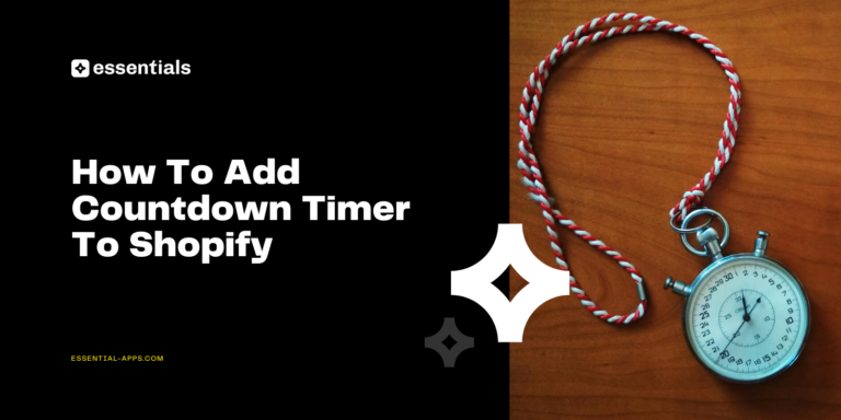 How To Add Countdown Timer To Shopify