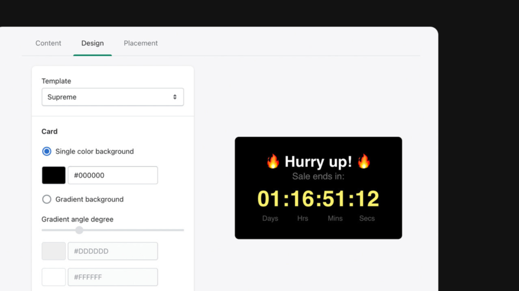 design your own countdown timer