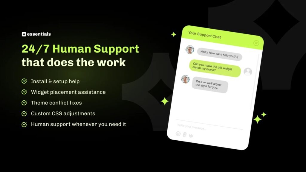 Essential Free Gift human support