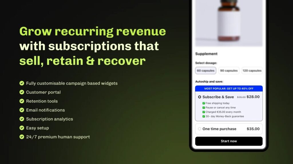 Essential Shopidy Subscriptions App