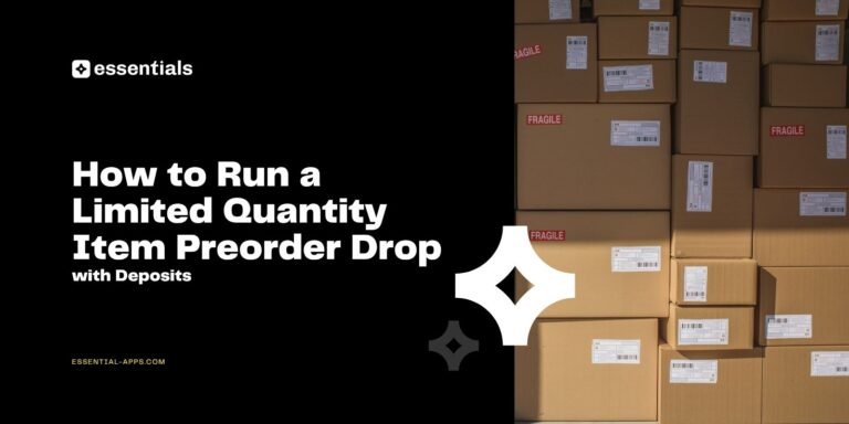 How to Run a Limited Quantity Item Preorder Drop
