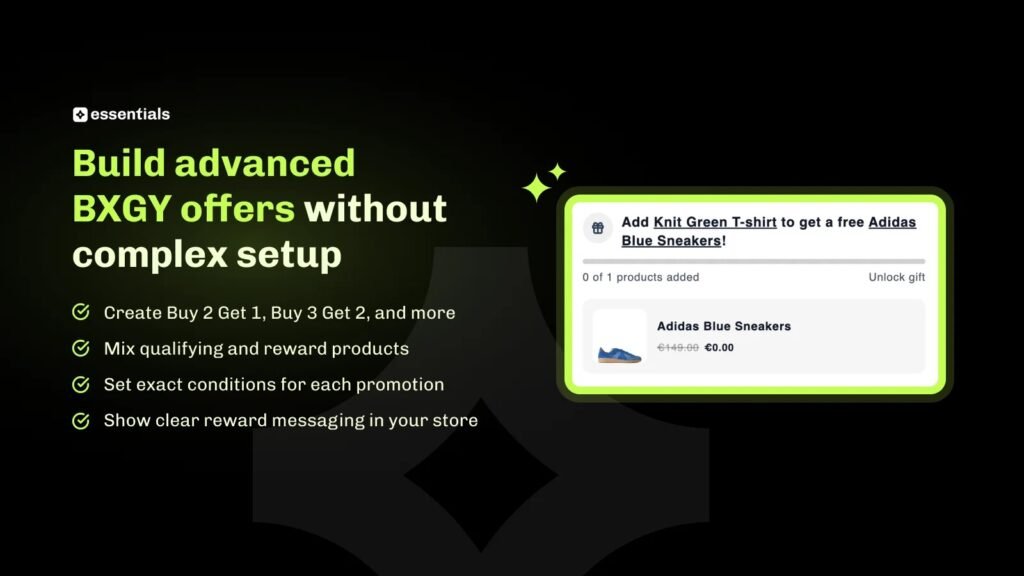 Shopify Buy X Get Y offer